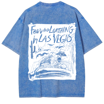 Unisex Washed Fear And Loathing In Las Vegas Band t-Shirt
