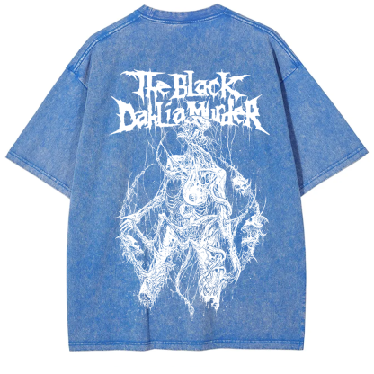 Unisex Vintage The Black Dahila Zombie t-Shirt