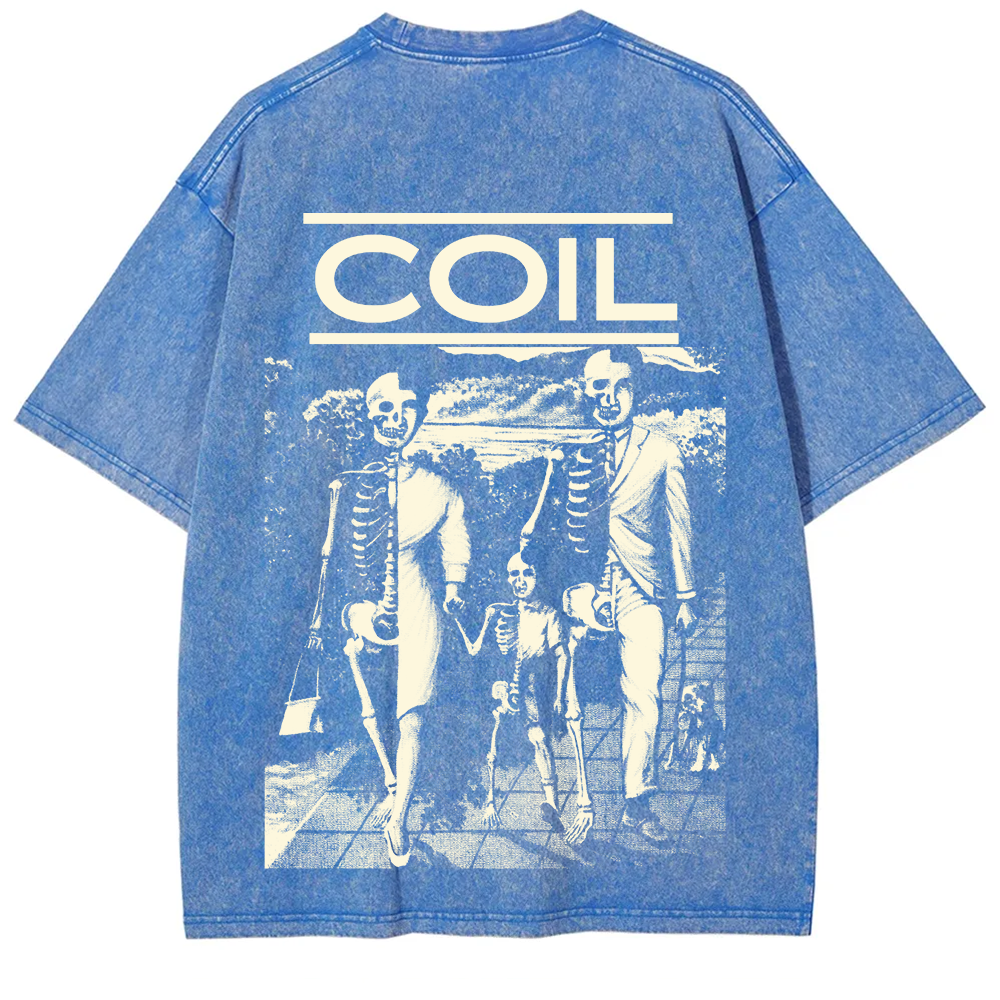 Unisex Washed Coil Band t-Shirt