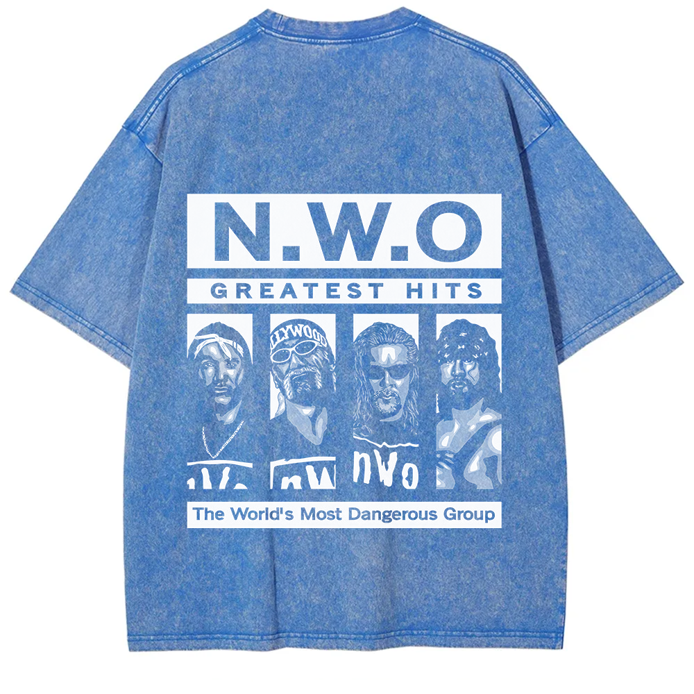 WCW NWO - Classic New World Order Washed t-Shirt