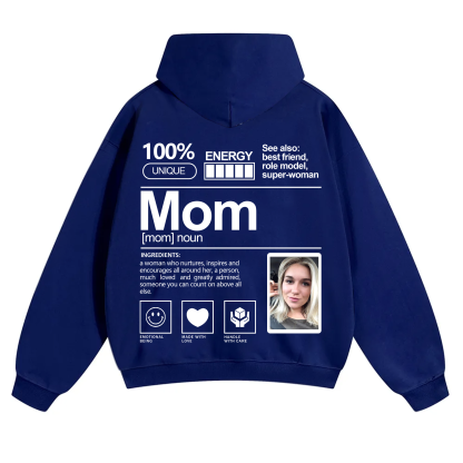 Addcustom Photo Mom Solid Color Hoodie