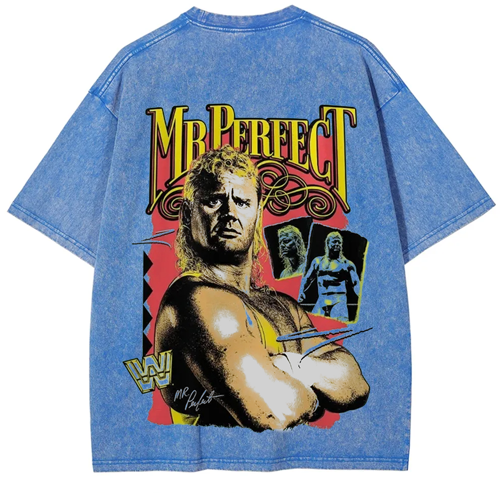 WWE Mr. Perfect Wrestling Casual Printed t-Shirt