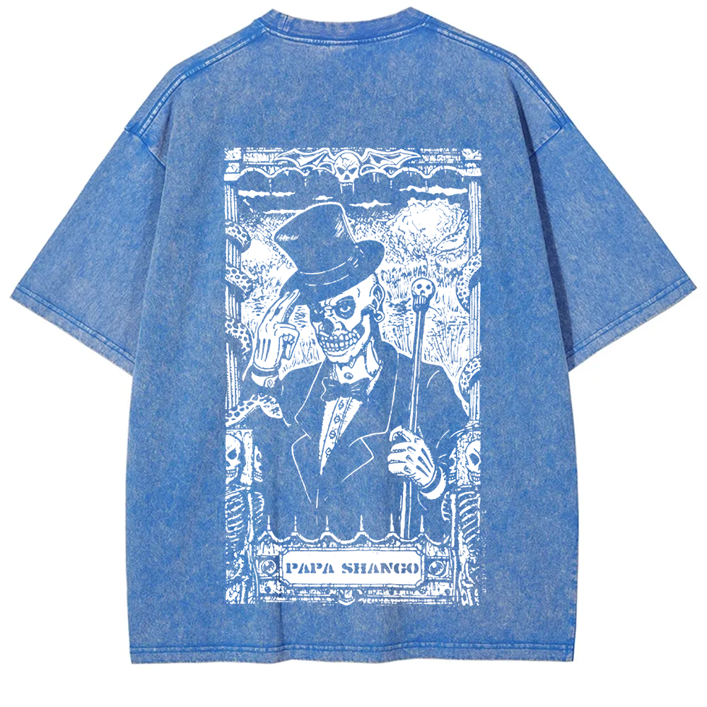 WWE Papa shango Washed  t-Shirt