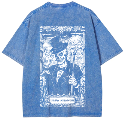 WWE Papa shango Washed  t-Shirt