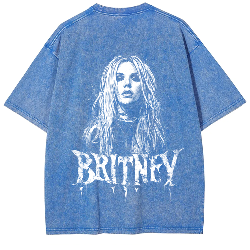 Unisex Vintage Washed   Britney Singer t-Shirt