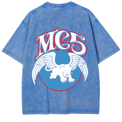 Unisex Vintage Washed  M.C.5 Music Bands t-Shirt