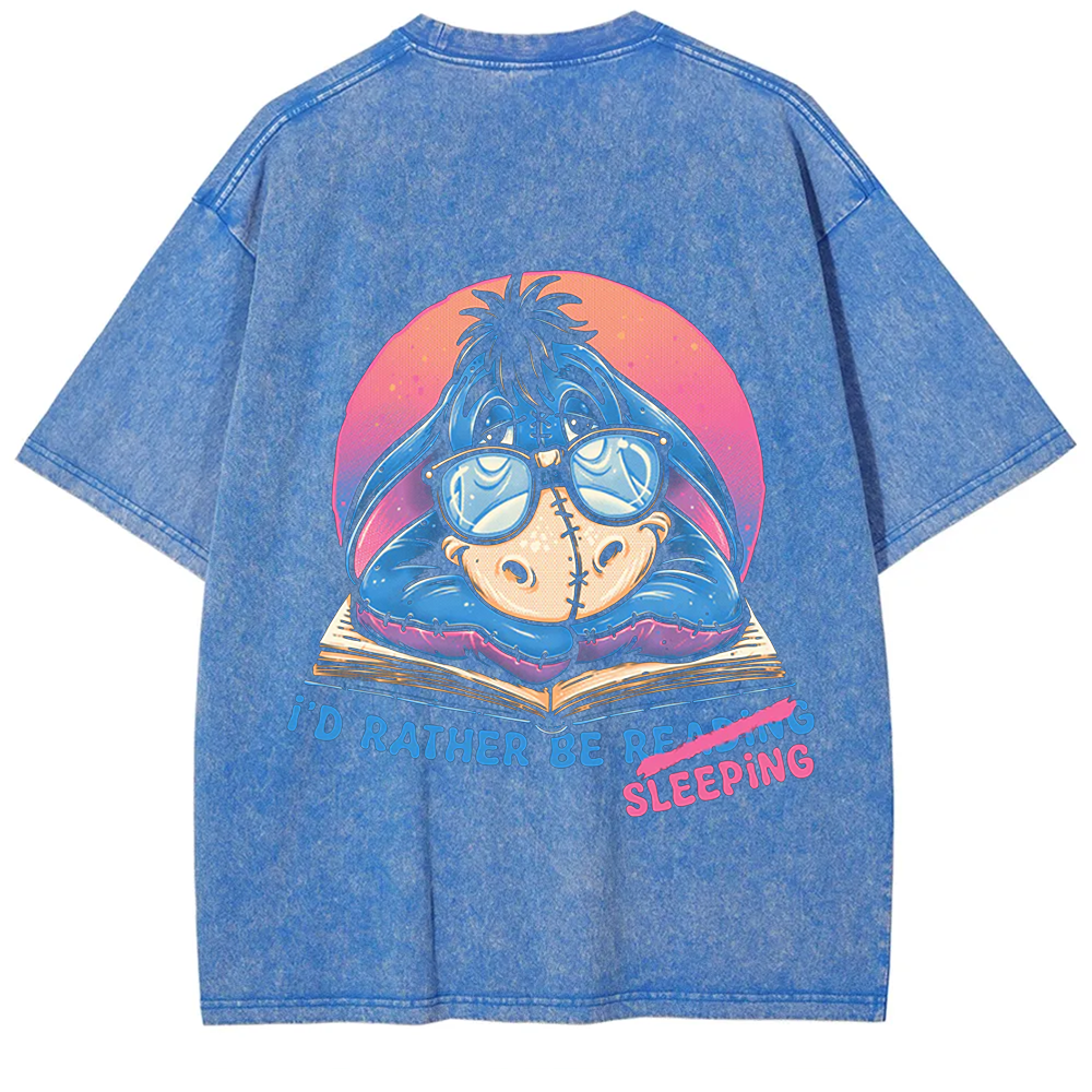 Unisex Vintage Washed Rather Be Sleeping  t-Shirt