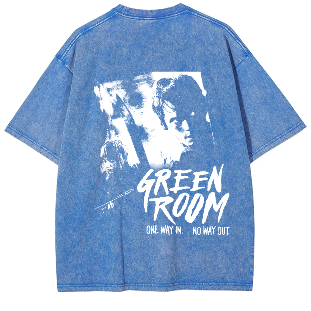 Unisex Vintage Washed  Green room horror movie 2015 t-Shirt