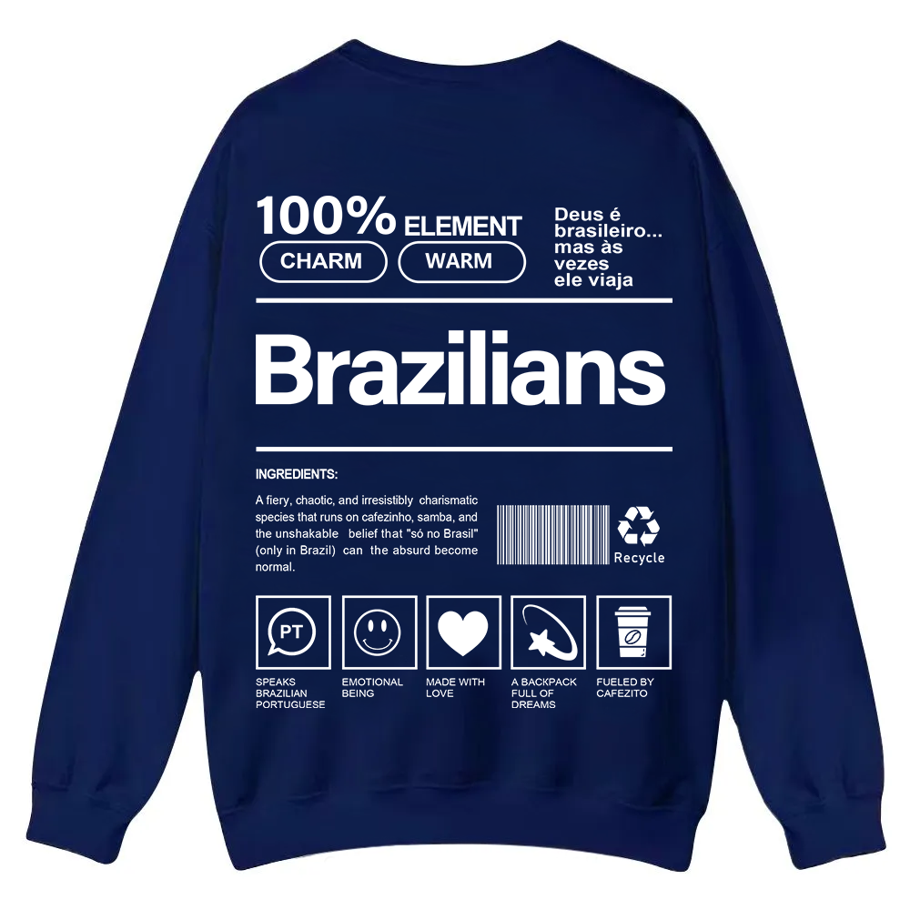 Brazilians Unisex Fit  Casual Crewneck Sweatshirt wearishow