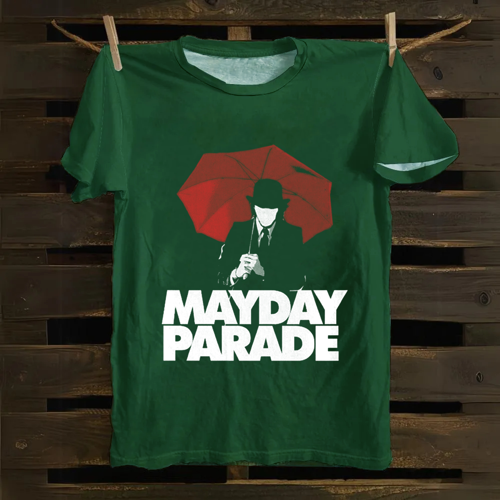 Unisex Vintage  Mayday Parade Rock Band  Cotton T-Shirt