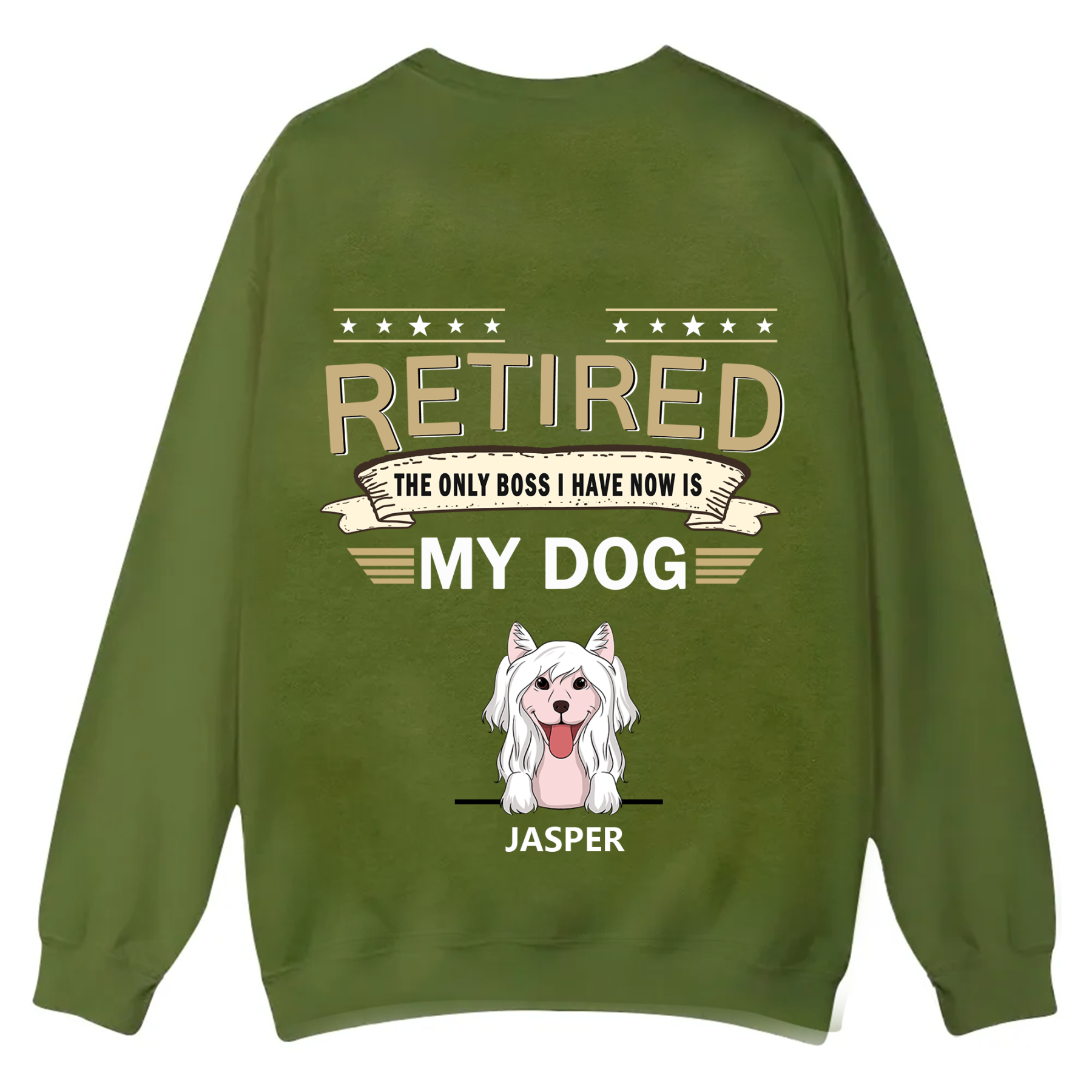 The Only Boss I Have - Personalized Custom Unisex Casual Crewneck Sweatshirt