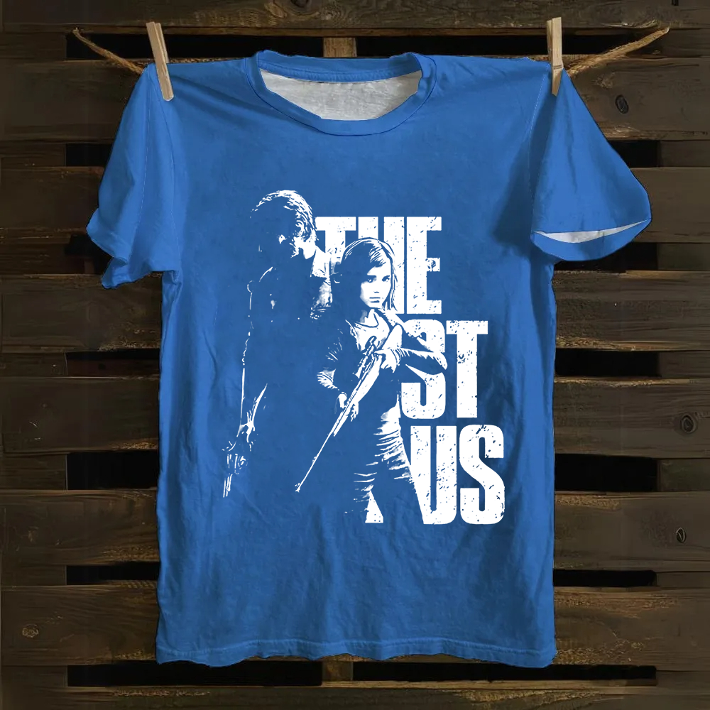 Unisex Vintage The Last of Us Horror Game Movie Cotton T-Shirt