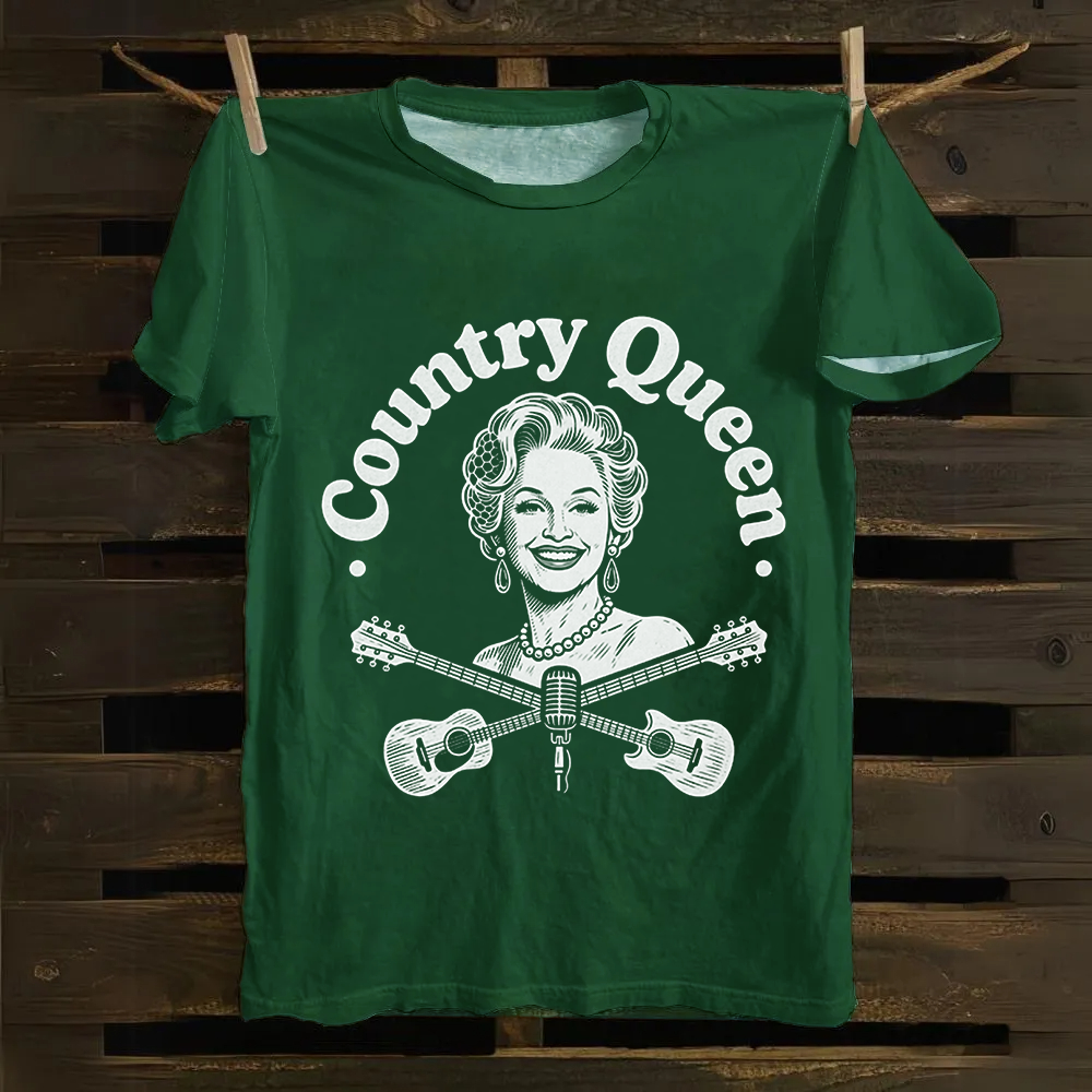 Unisex Vintage Dolly Parton Singer Cotton T-Shirt
