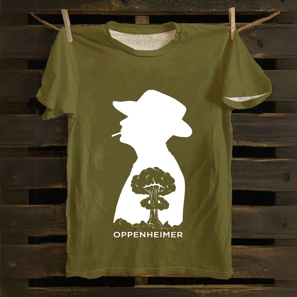 Unisex Vintage  Oppenheimer Movie  Cotton T-Shirt