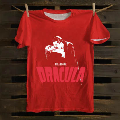 Unisex Vintage Dracula vampire horror movie Cotton T-Shirt