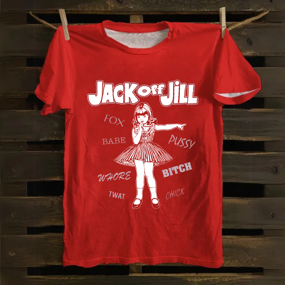 Unisex Vintage Jack Off Jill Band Cotton T-Shirt