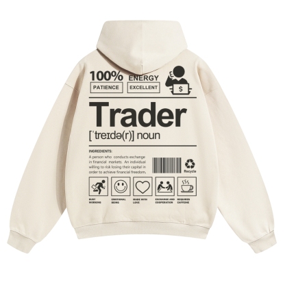 Trader Solid Color Hoodie