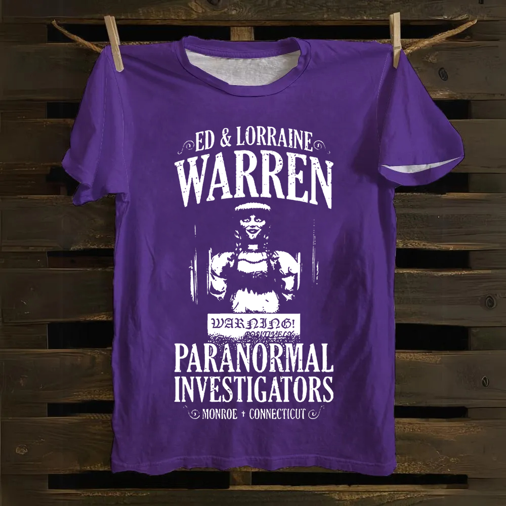 Unisex Vintage The Conjuring Horror Movie Cotton T-Shirt
