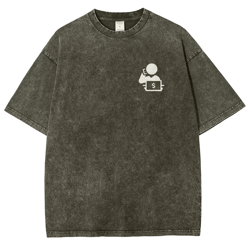 Trader Unisex Fit Washed T-Shirt