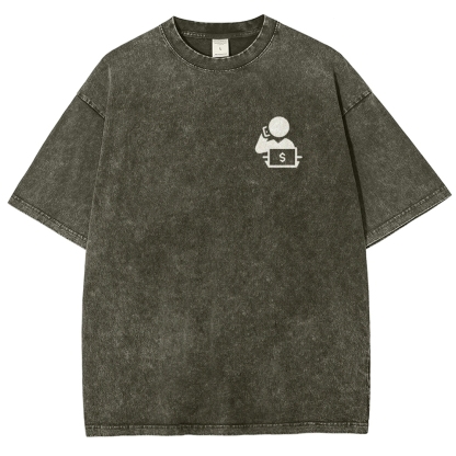 Trader Unisex Fit Washed T-Shirt