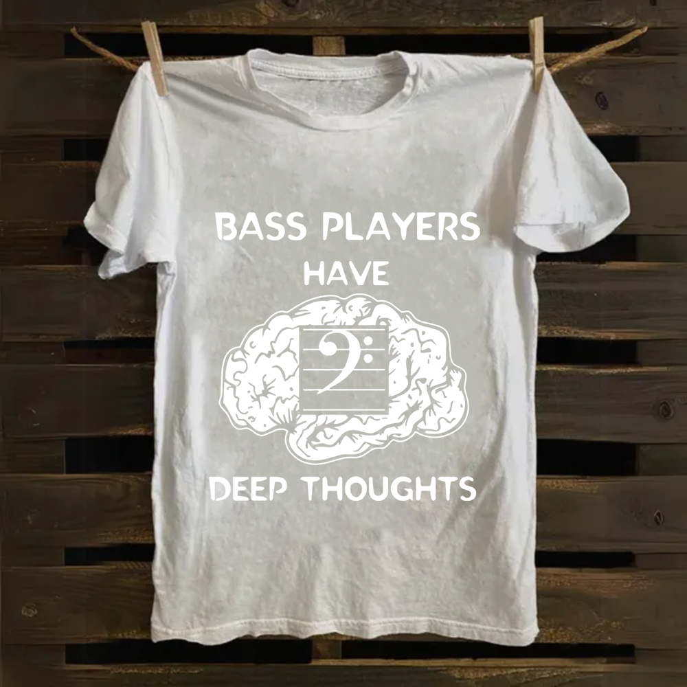 Unisex Vintage Bass Player Cotton T-Shirt
