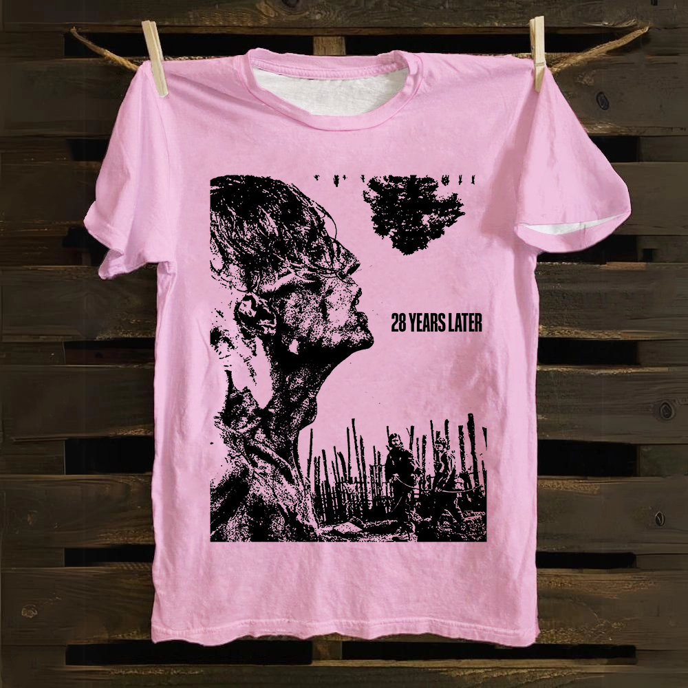 Unisex Vintage 28 years later horror movie 2025 Cotton T-Shirt