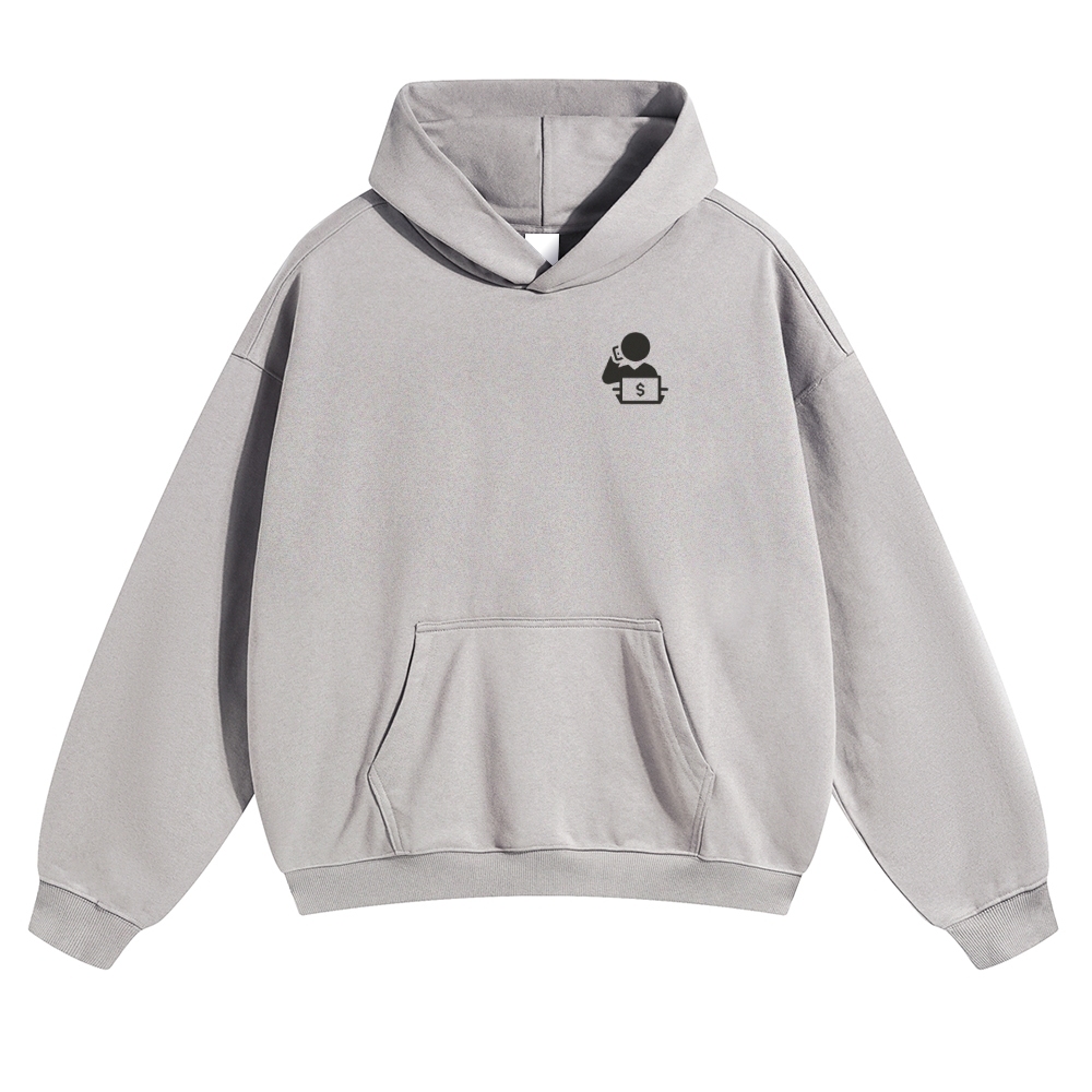 Trader Solid Color Hoodie