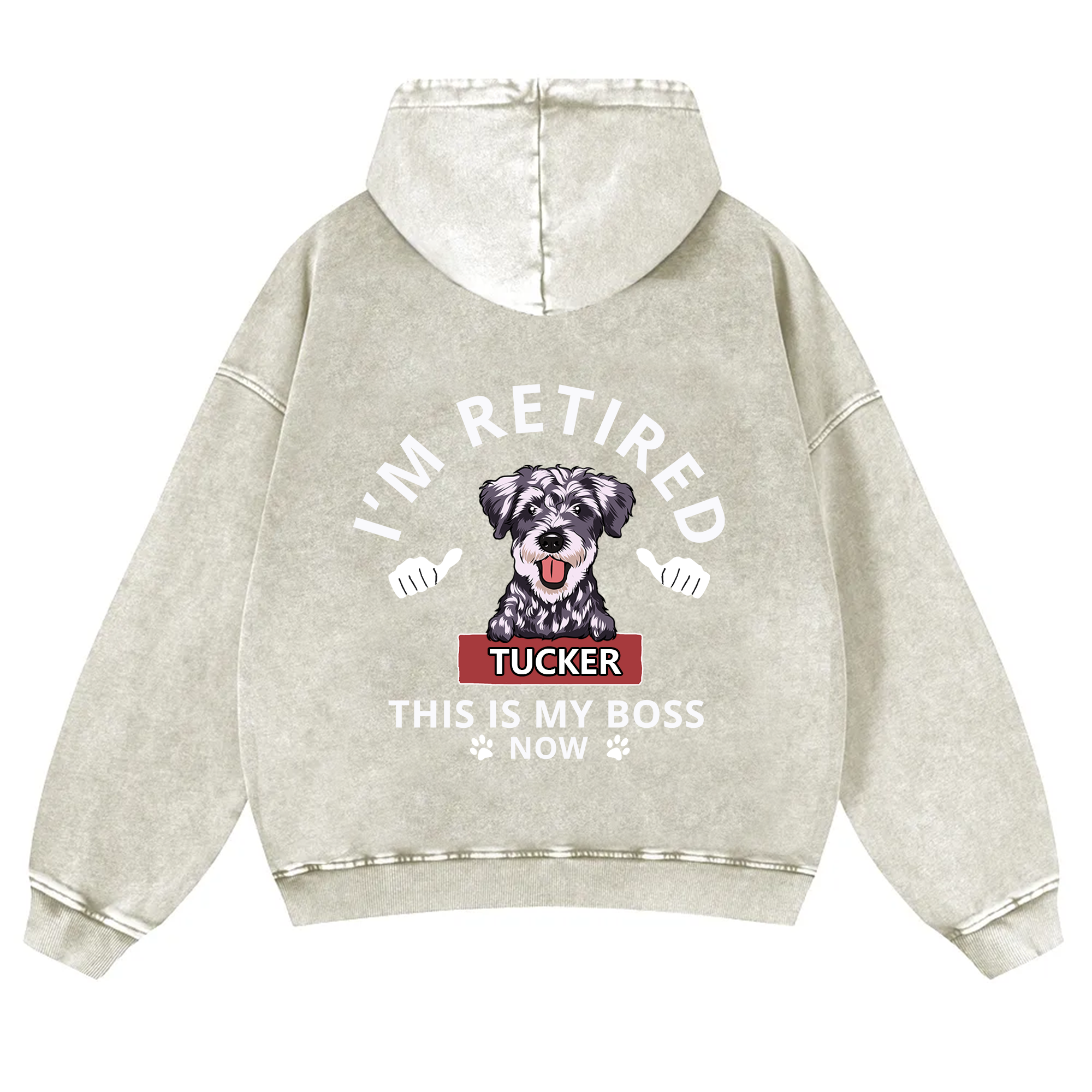 This Is My Boss - Personalized Custom Unisex Washed Hoodie