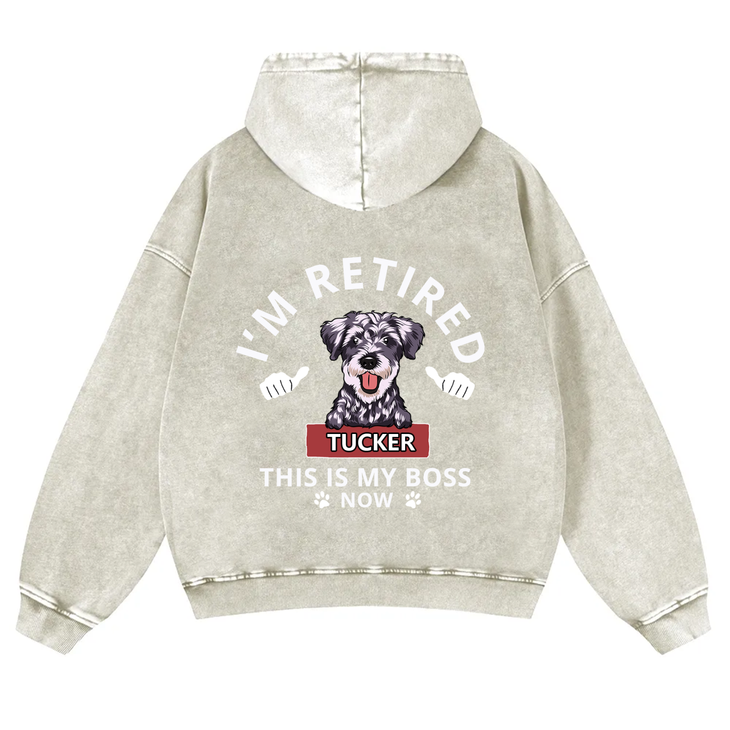 This Is My Boss - Personalized Custom Unisex Washed Hoodie