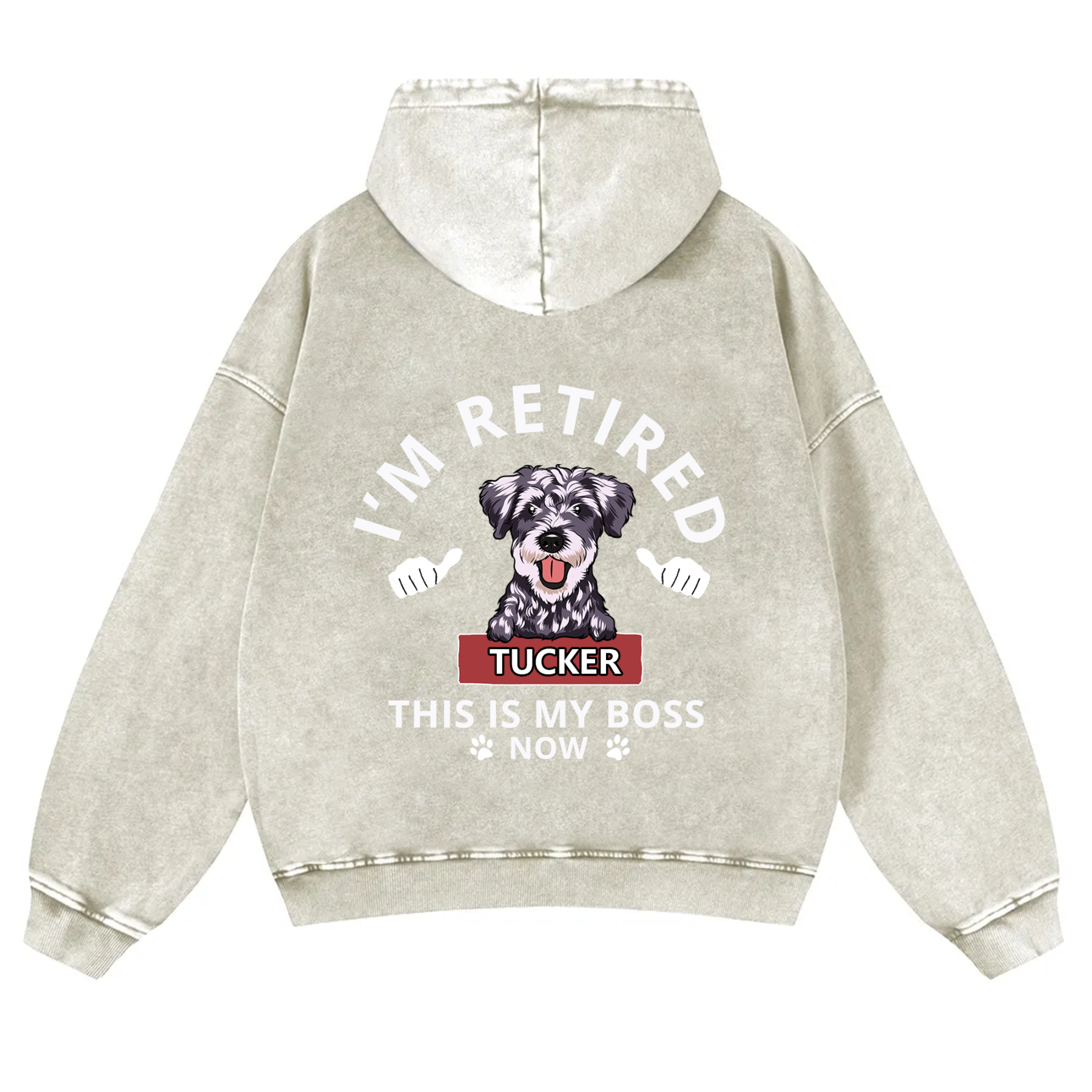 This Is My Boss - Personalized Custom Unisex Washed Hoodie
