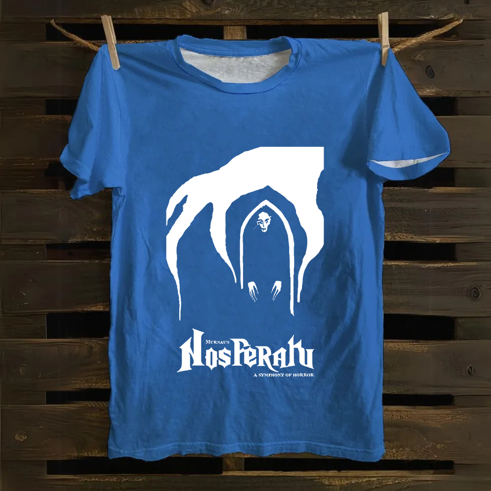 Unisex Vintage Nosferatu Horror Movie Cotton T-Shirt