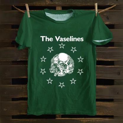 Unisex Vintage The Vaselines Rock Band  Cotton T-Shirt