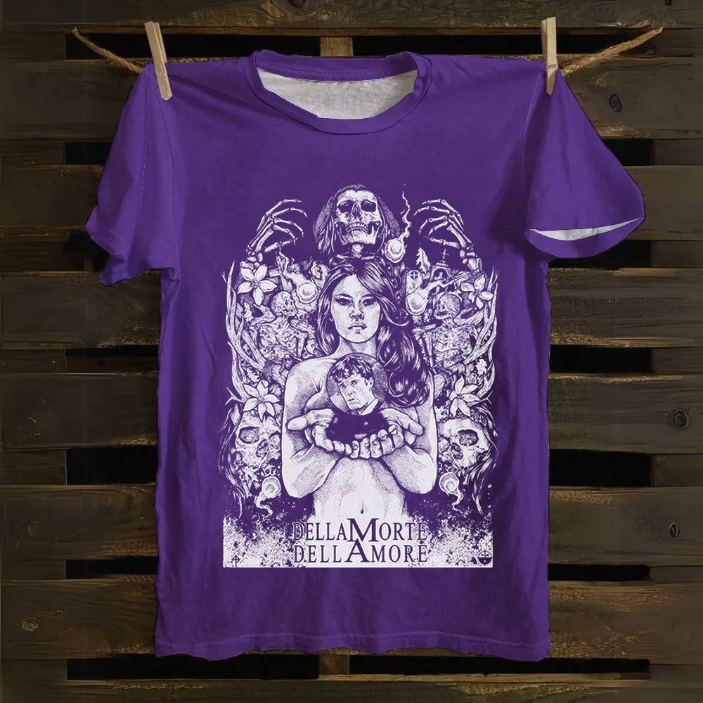 Unisex Vintage Cemetery Man(1994) Horror Movie Cotton T-Shirt