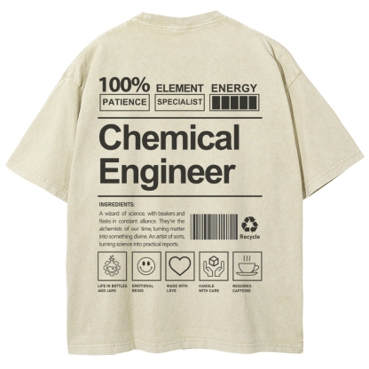 Chemical Engineer Unisex Fit Washed T-Shirt