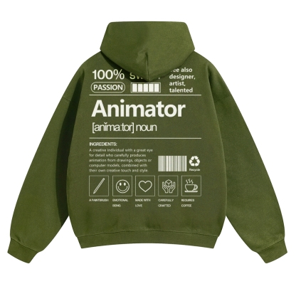 Animator Solid Color Hoodie
