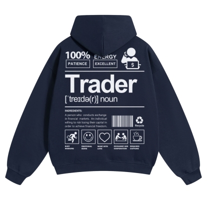 Trader Solid Color Hoodie