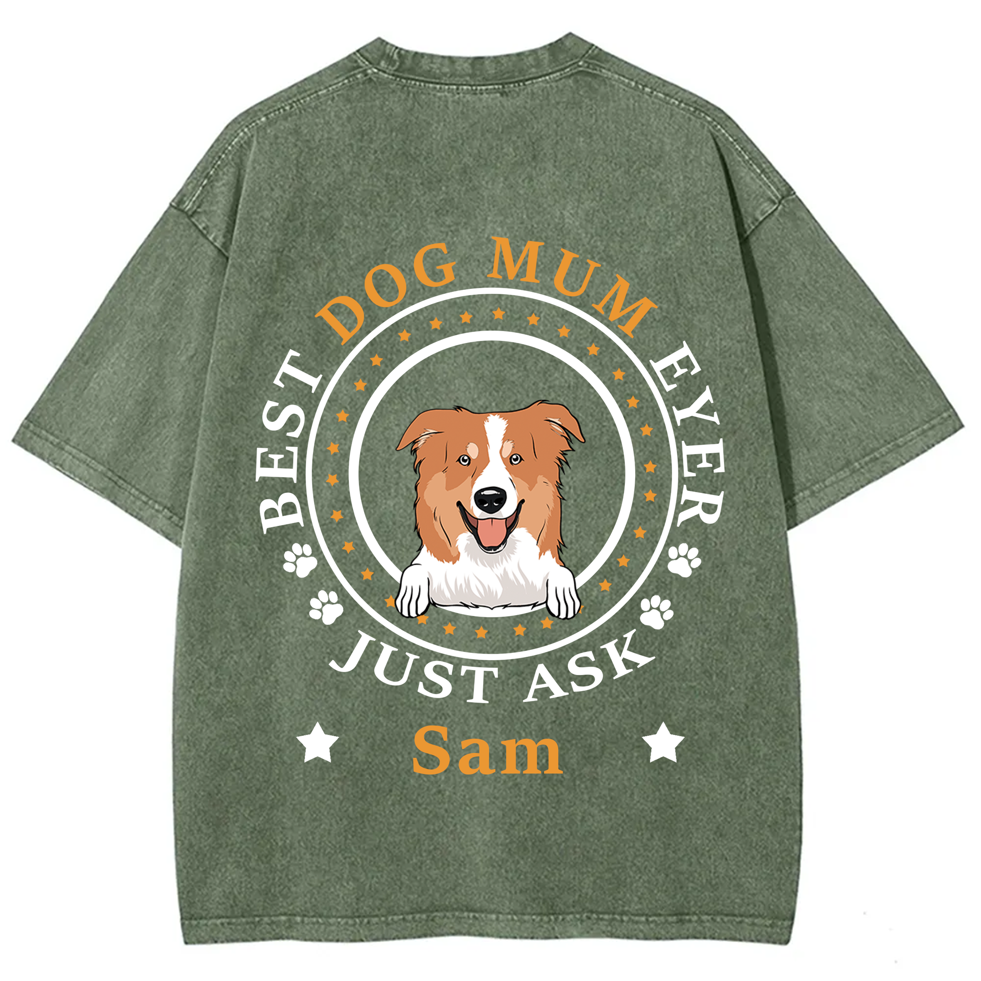 Best Dog Dad/Dog Mum Circle - Personalized Custom Unisex T-shirt