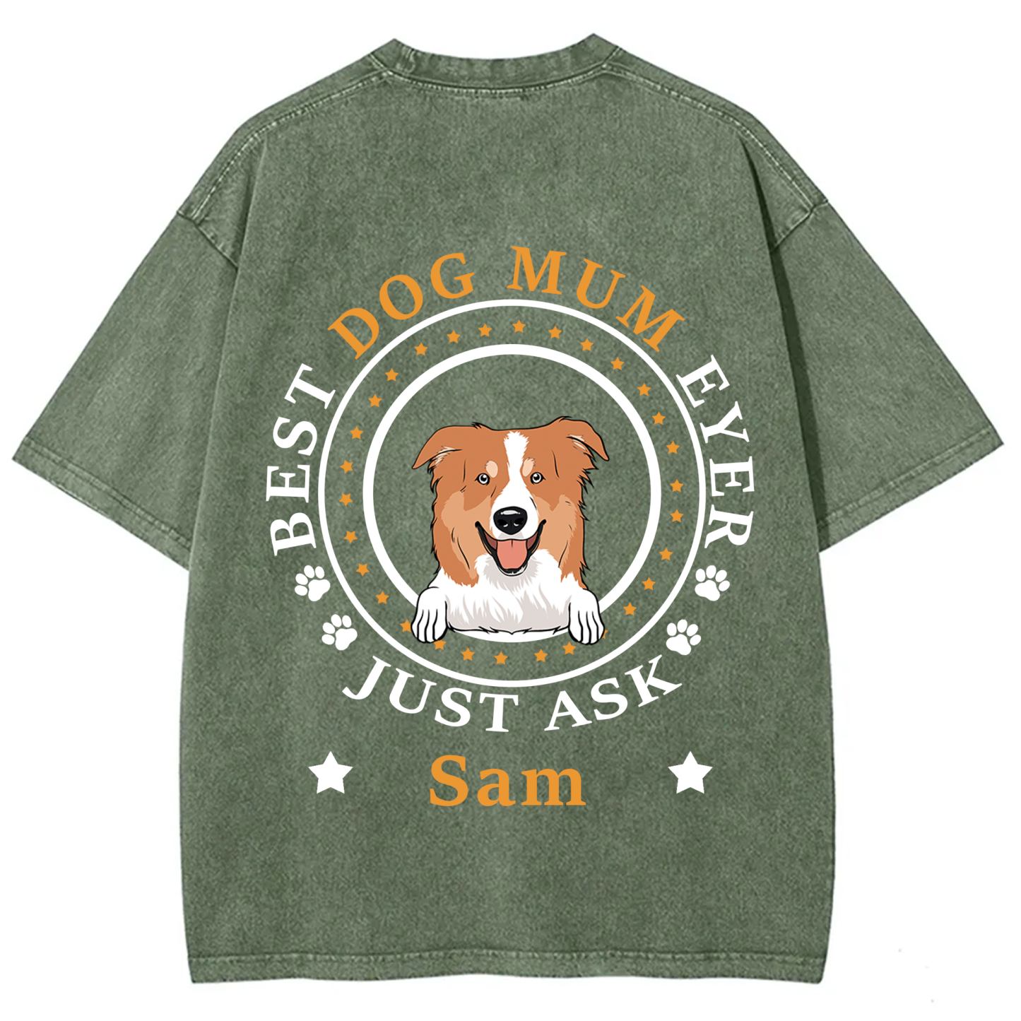 Best Dog Dad/Dog Mum Circle - Personalized Custom Unisex T-shirt