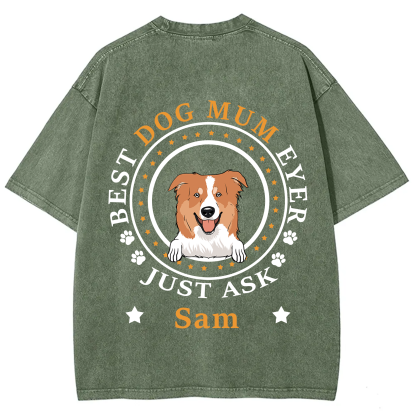 Best Dog Dad/Dog Mum Circle - Personalized Custom Unisex T-shirt