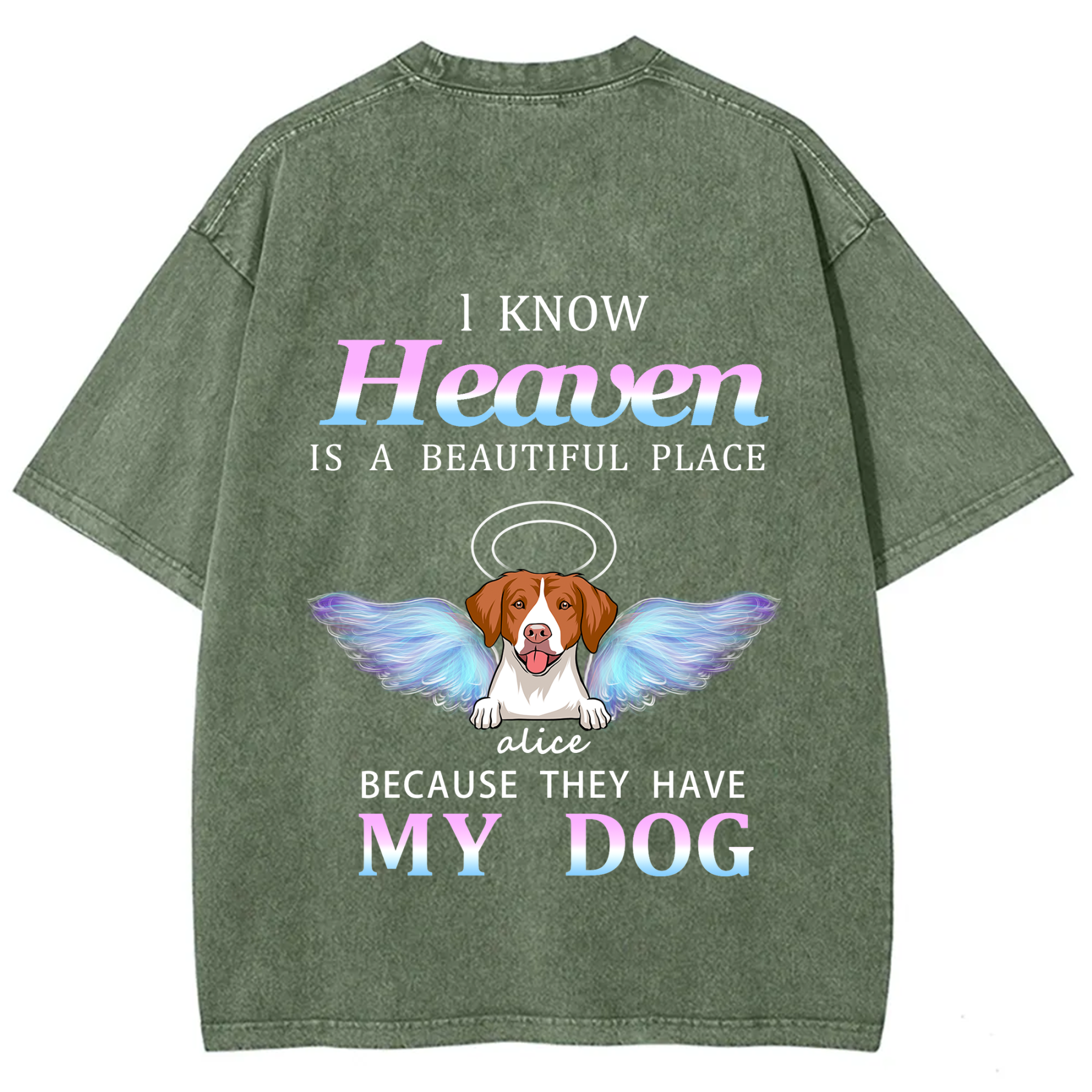 Heaven Is A Beautiful Place - Personalized Custom Unisex T-shirt