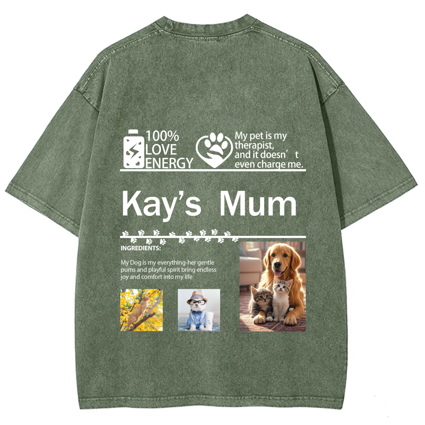 Pet Photo Creative Customized Unisex T-shirt