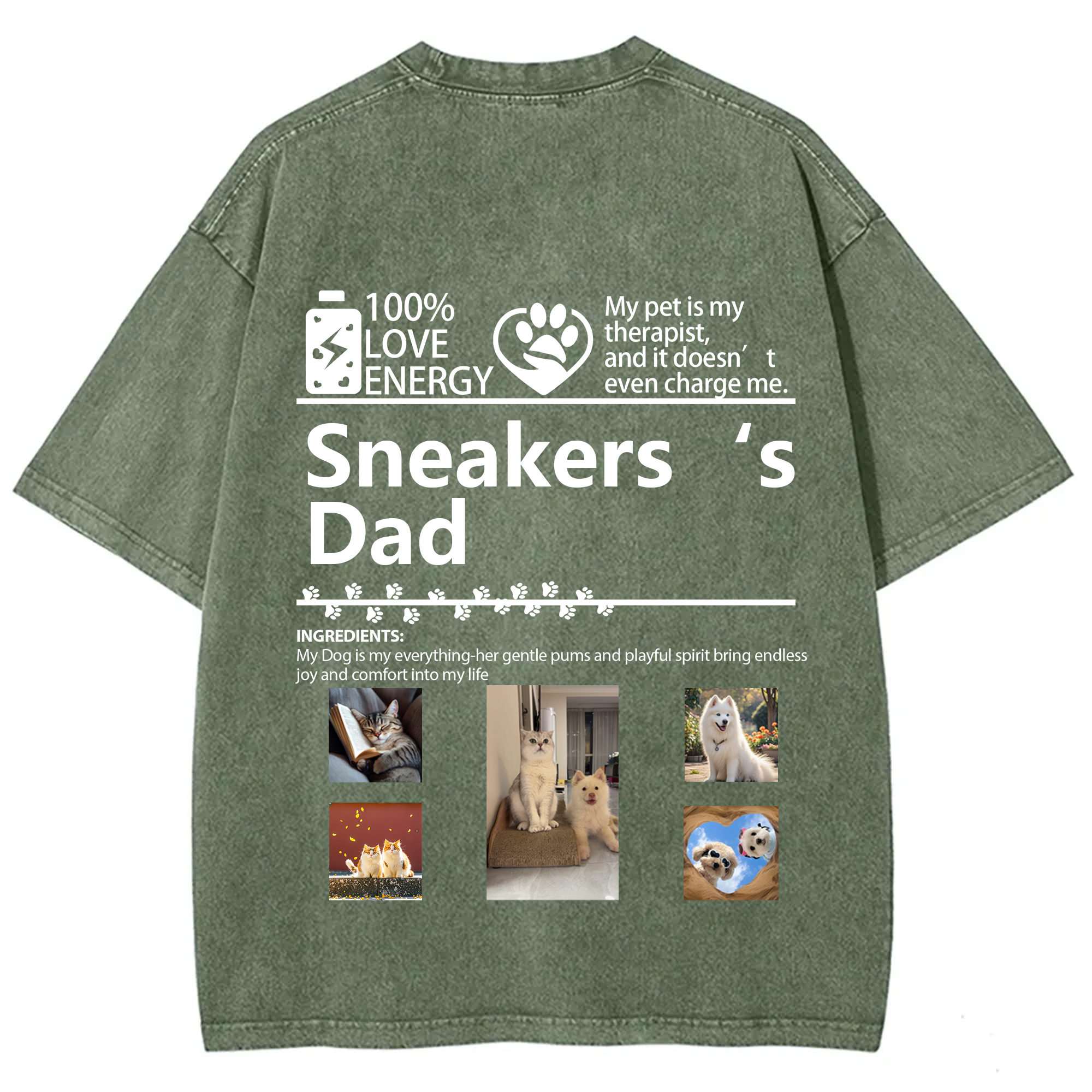 Pets Photos Creative Customized Unisex T-shirt