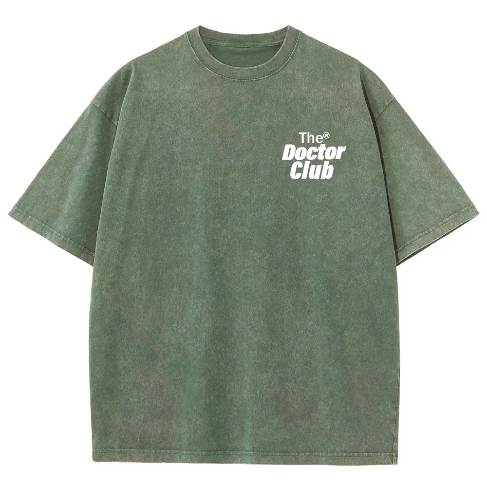 The Doctor Club Unisex Fit Washed T-Shirt