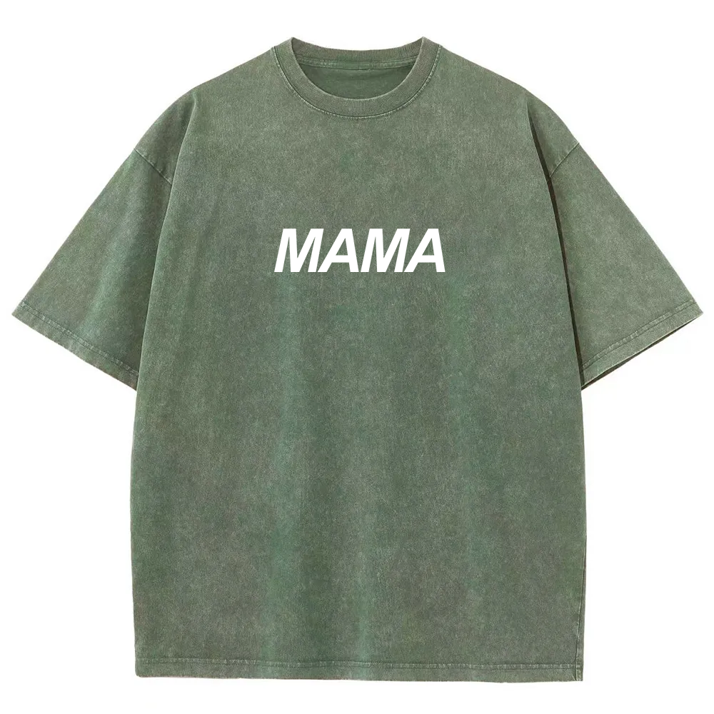 Mama Unisex Fit Washed T-Shirt