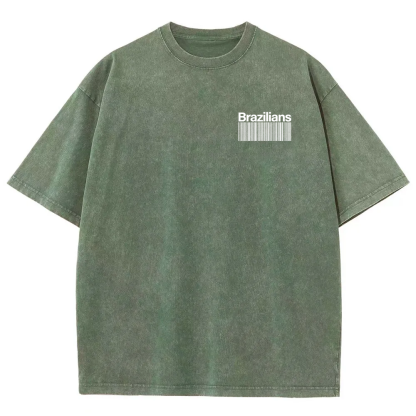 Brazilians Unisex Fit  Washed T-Shirt