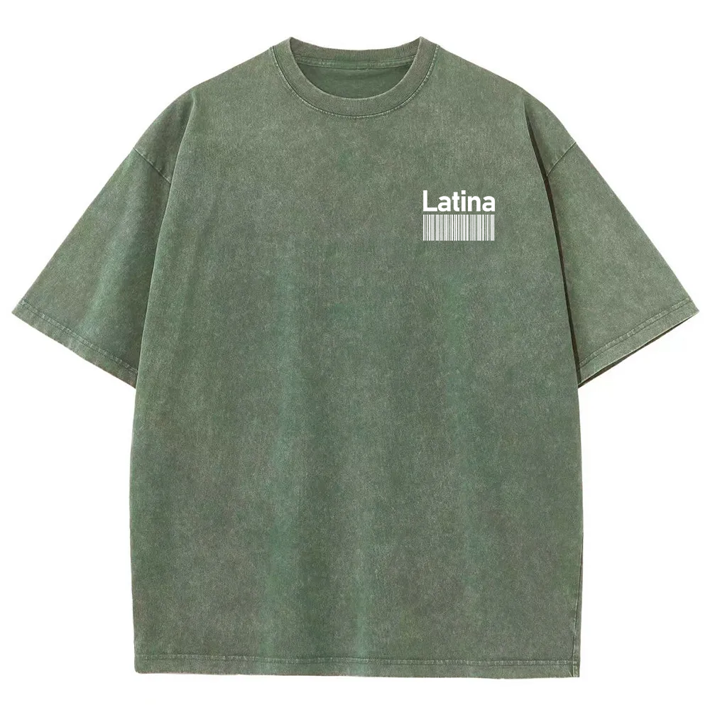 Latina Unisex Fit  Washed T-Shirt