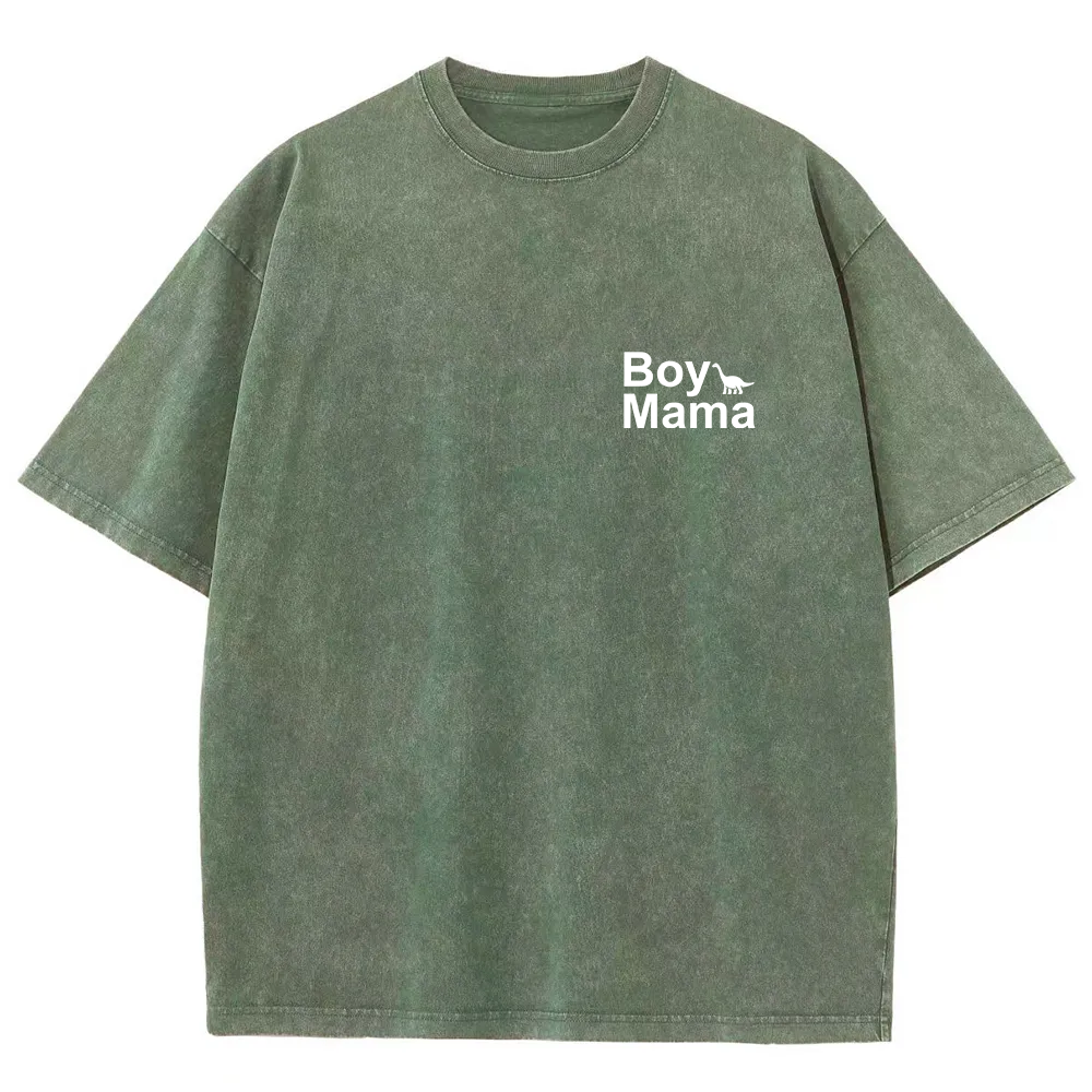 Boy Mama Unisex Fit Washed T-Shirt