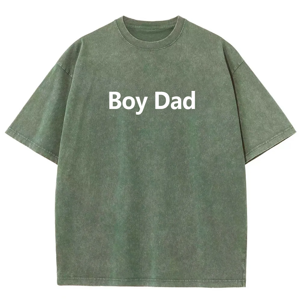 Boy Dad Unisex Fit Washed T-Shirt