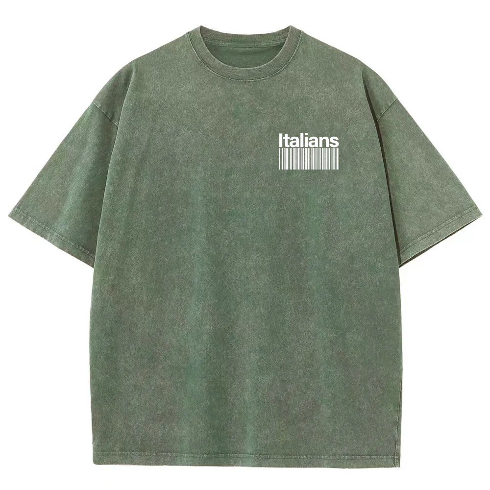 Italians Unisex Fit  Washed T-Shirt