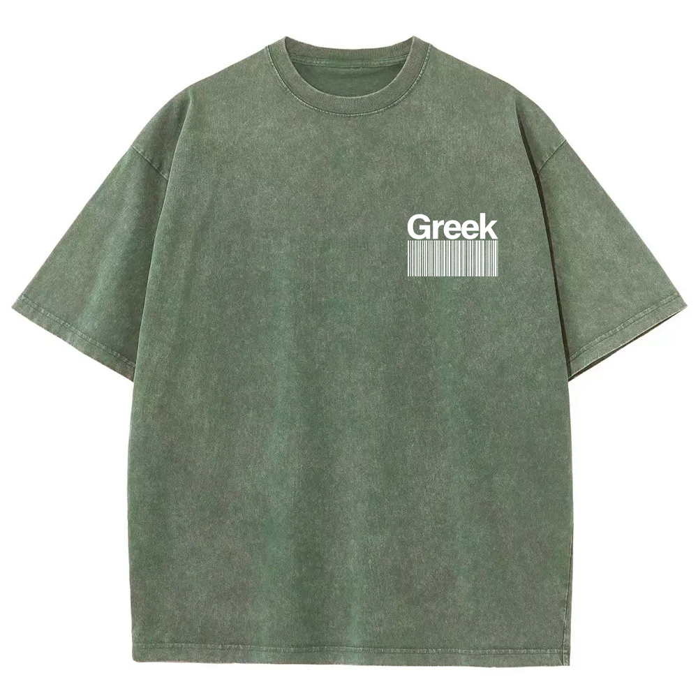 Greek Unisex Fit  Washed T-Shirt